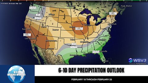 🌦️ South Braces for Heavy Rain Next Week! 2/13/25 #shorts #weather