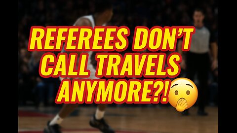 Referees don’t call travels anymore in the NBA Just as Fake as the NFL. Look at this!🥶🫣