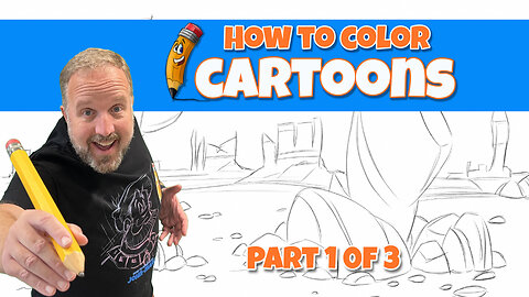 3-Part Series: How to Draw a Cartoon Background from a Western Scene!