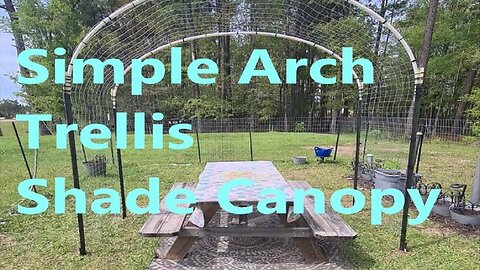 Simple Arch, Trellis, Shade, Canopy for your yard or patio