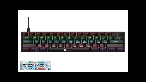 R8 61-keys RGB Wired Mechanical Gaming Keyboard Two-color Injection Keycaps Blue Switch Review