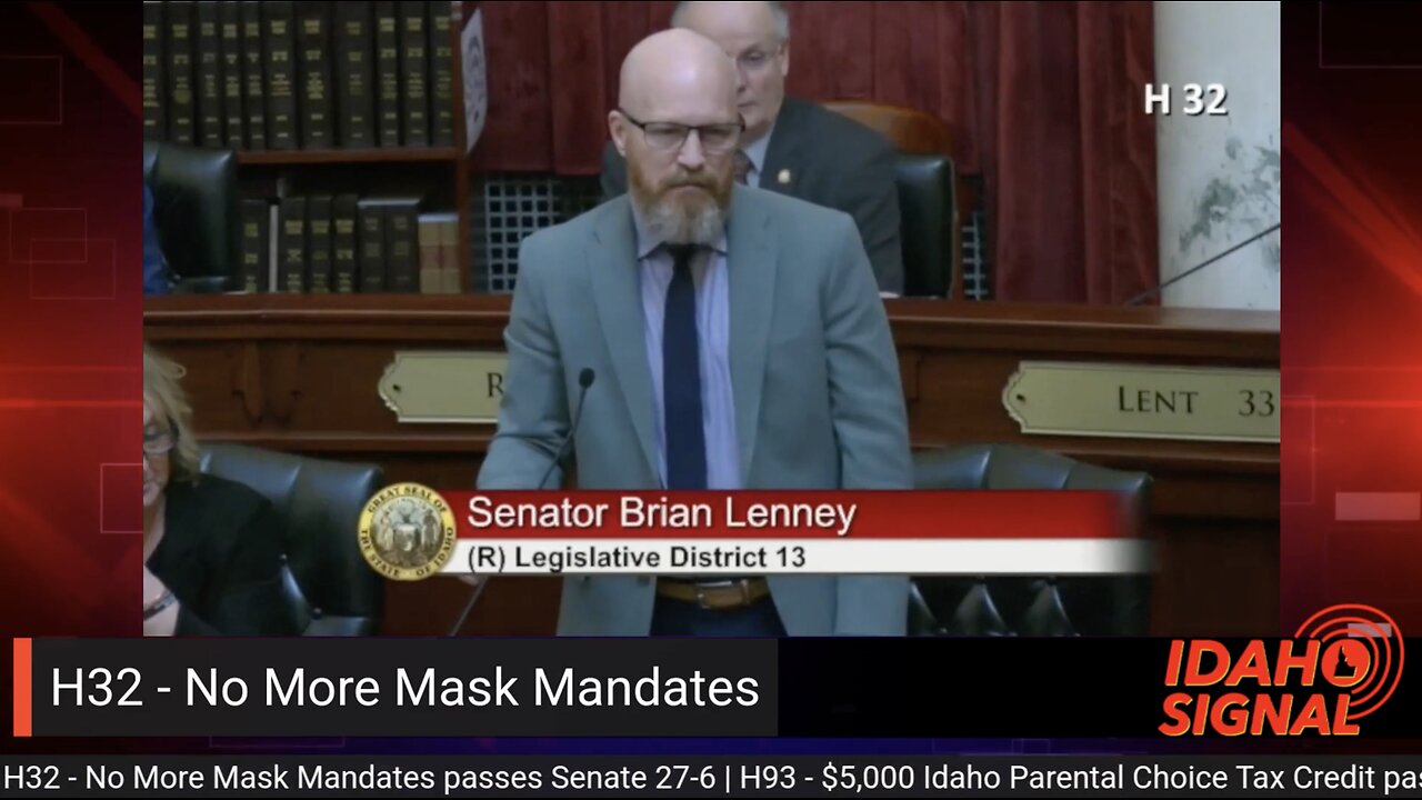 Sen. Brian Lenney's victory on Senate floor as mask-mandate bill passes overwhelmingly