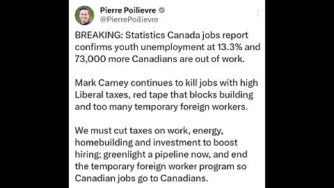 Pierre Poilievre - Jobs - Canadian Youth