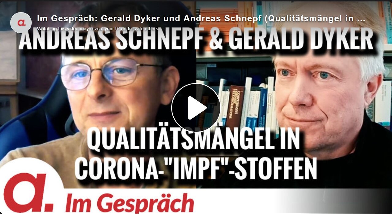 Apolut 🚨☝️👉 Im Gespräch-Prof.Dr. Gerald Dyker und Prof.Dr. Andreas Schnepf