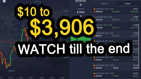 $10 to $3,906 LIVE trading session with Trading Tips