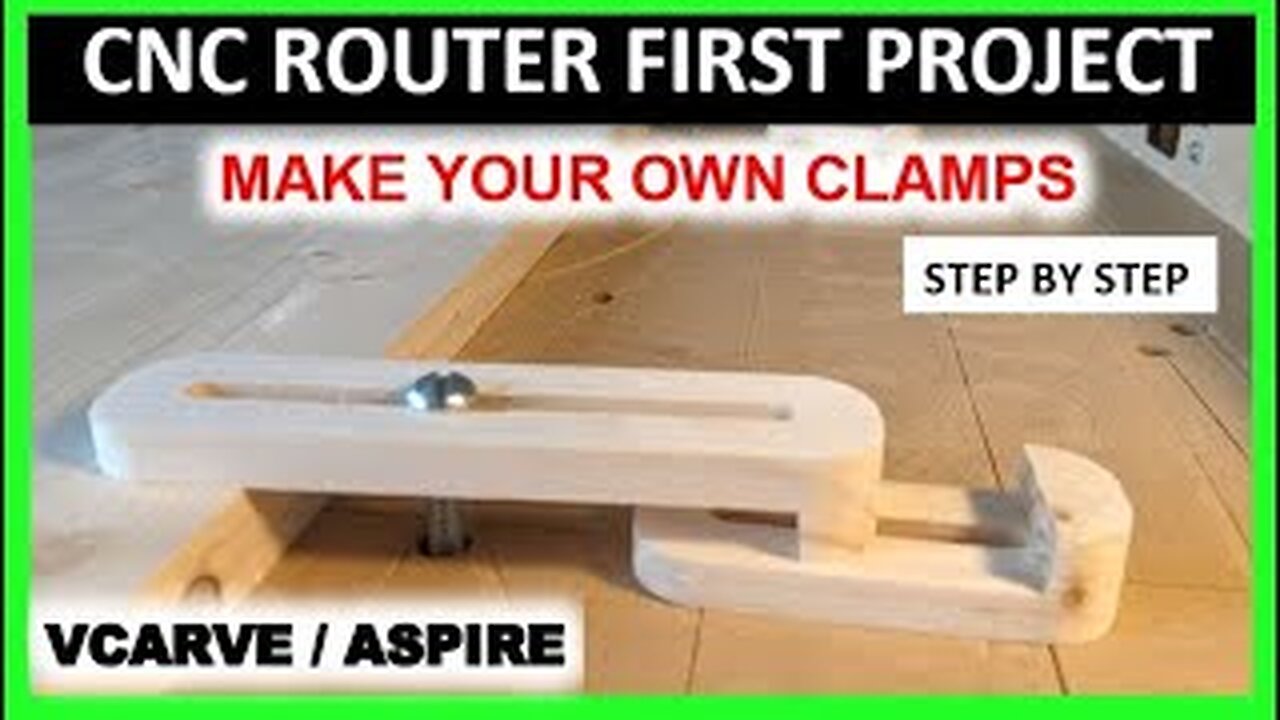 How To Make Clamps For Your CNC Router, Easy CNC Router Projects