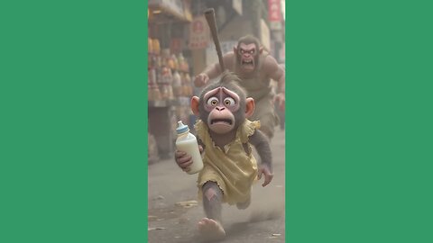Monkey’s Milk Heist — All for His Baby! 🍼💞
