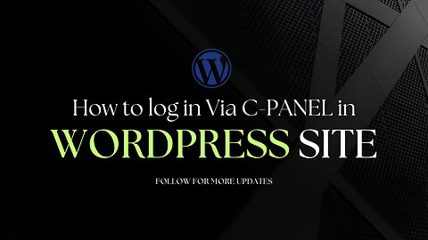 How to Log In to Your WordPress Dashboard via cPanel | Quick Tutorial