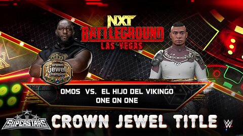 WWE 2k25 Omos(c) vs El Hijo Del Vikingo CrownJewelTitle