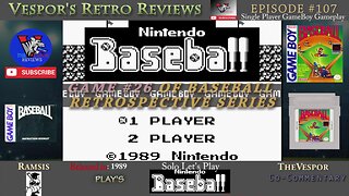 Solo Retro Let's Play | Baseball | (Game Boy) | Baseball Retrospective 26 | 🕹️⚾