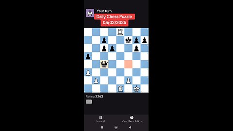 Daily Chess Puzzle 05/02/2025