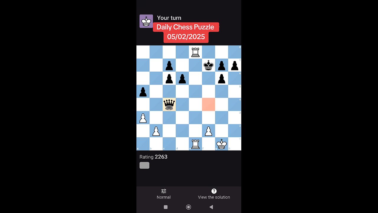 Daily Chess Puzzle 05/02/2025