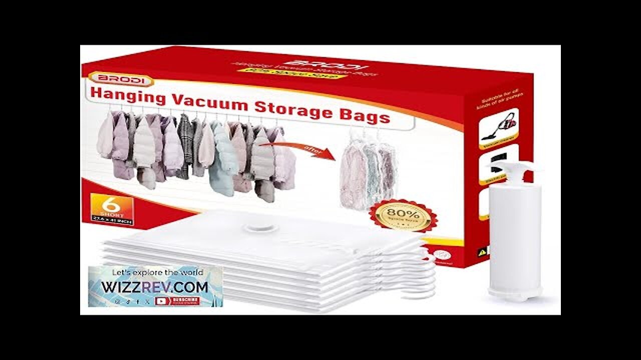 Hanging Vacuum Storage Bags For Clothes With Hand PumpCoat Storage Bag HangingVacuum Review