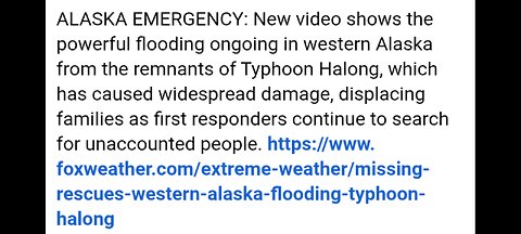 ALASKA FLOODING & PEOPLE MISSING