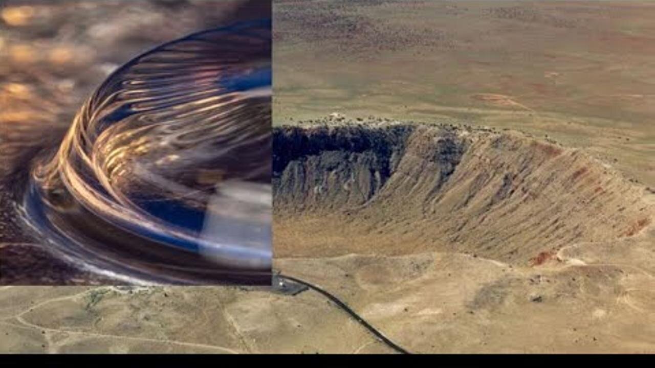 Arizona Meteor Crater Barringer Crater is it a Pockmark