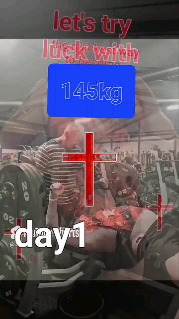 I finally benchpressed 145kg! #motivation #nevergiveup #benchpress