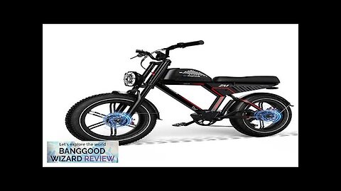 USA DIRECT G-FORCE ZM-20Ah 48V 20AH 750W Electric Bicycle 20*4.0 Inch 95-130KM Review