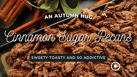 Cinnamon Sugar Pecans | Sweet, Crunchy, and Perfect for Gifting!
