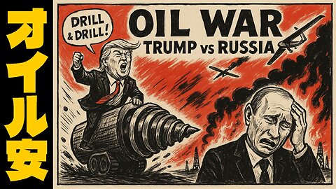 🤣トランプの“掘って掘って掘りまくれ”で始まる原油戦争！ロシア干上がる？日本への影響は