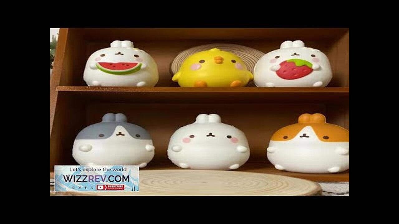 NEW adult kids Cute Chick Rabbit Strawberry Jumbo Squishy Kawaii Animal Slow Review