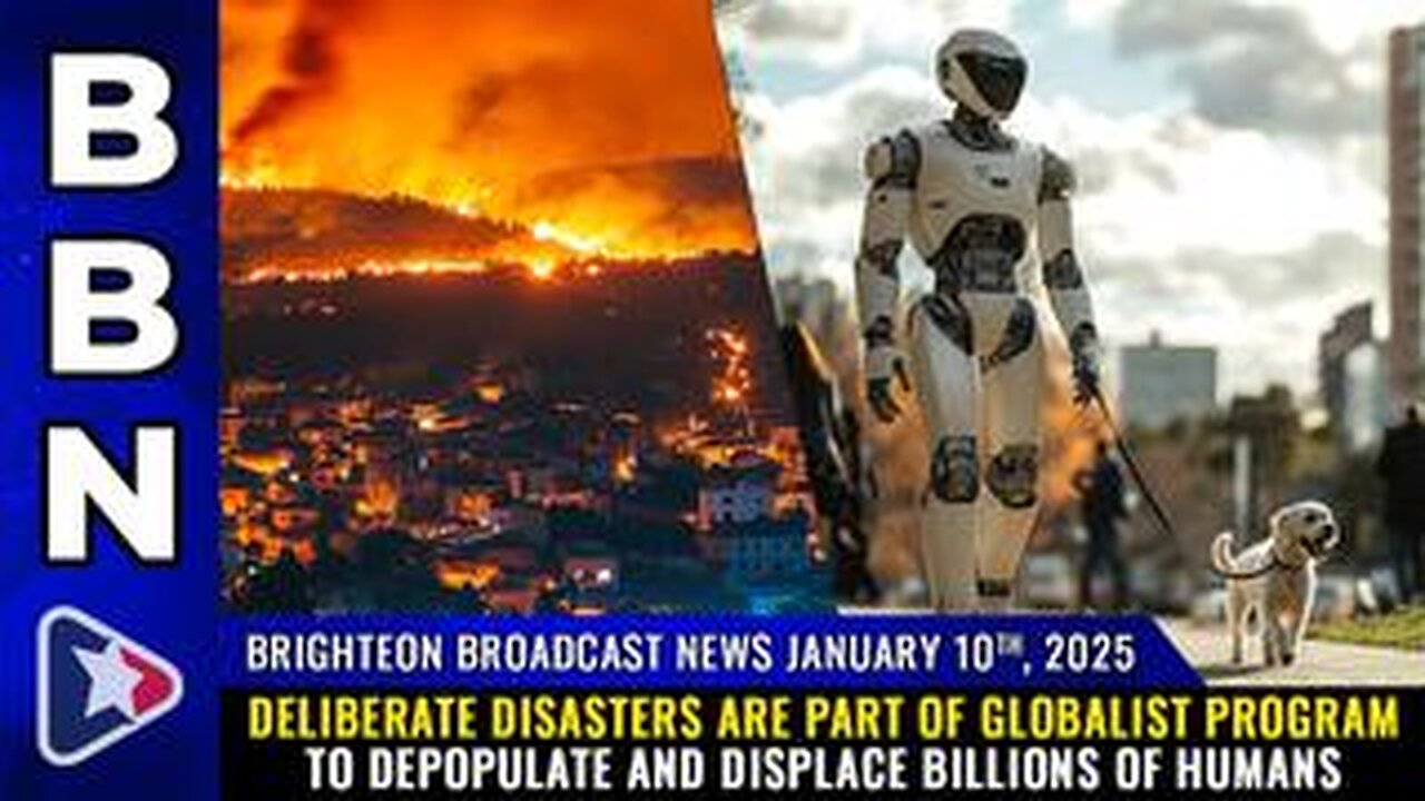 BBN, Jan 10, 2025 – DELIBERATE DISASTERS are part of globalist program to depopulate...