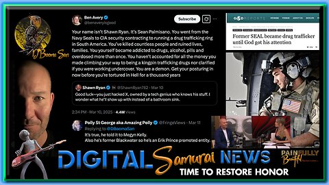 DSNews March 12th, 2025 | Shawn Ryan was a South American Drug Trafficker? What?! So many questions. Let’s discuss!