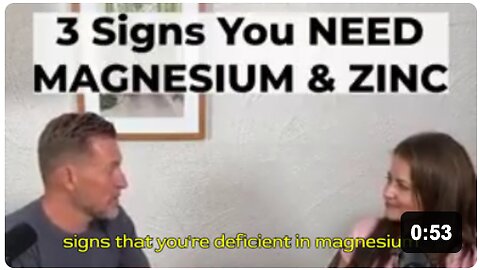 Health Indicators of Magnesium and Zinc Deficiency