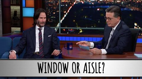 Keanu Reeves Takes The Colbert Questionert