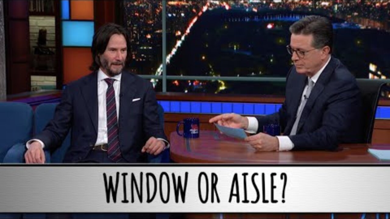 Keanu Reeves Takes The Colbert Questionert
