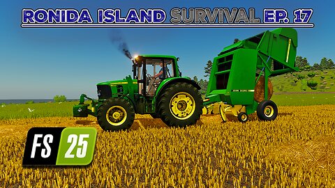 Survival on Ronida Island #17 | Baling Straw. Mulching & Spreading Lime. | Farming Simulator 25