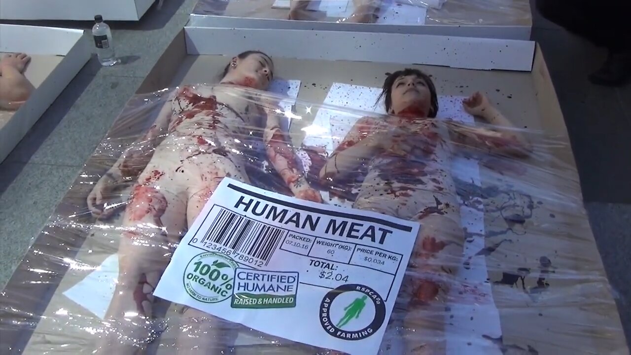 LIVE HUMAN MEAT PACKAGES DESIGNED TO DESENSITIZE AUSTRALIANS INTO CANNIBALISM (Welcome to the Flat Earth Ether)