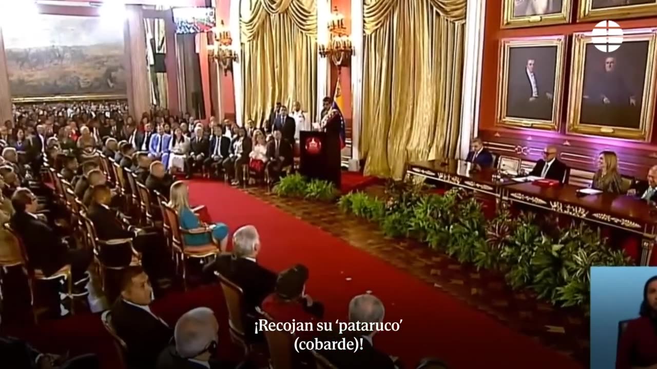 Maduro, al escuchar un fuerte ruido durante su investidura: "¿Ha llegado Edmundo? Estoy nervioso"