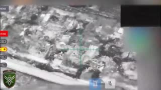 Ukrainian Heavy Bomber Dropping Massive Explosive Charge Onto Russian Positions