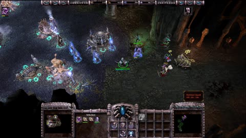 Armies of Exigo, playing on Linux: Fallen mission 5: The Mines of Malrinor, hard, victory