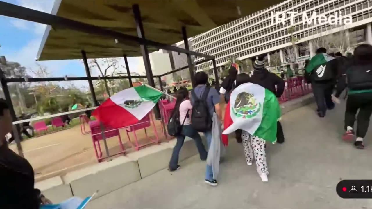 Video: Person stabbed as chaos erupt during anti-deportation protests in Los