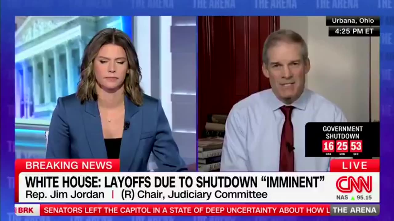 Jim_Jordan SETTING THE RECORD STRAIGHT ABOUT THE DEMOCRAT SHUTDOWN ON CNN
