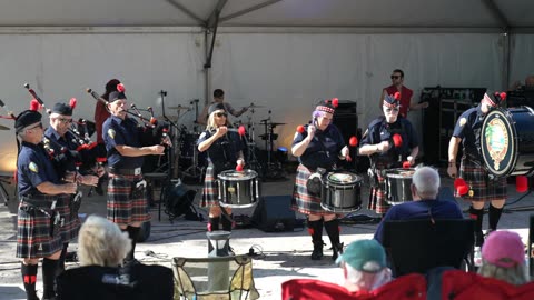 2025 Mount Dora Scottish Highland Festival Daytona Beach Pipe and Drums The Lion Sleeps Tonight