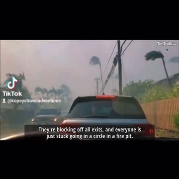 Maui escape videos prove authorities blocked escape routes and wanted maximum carnage….