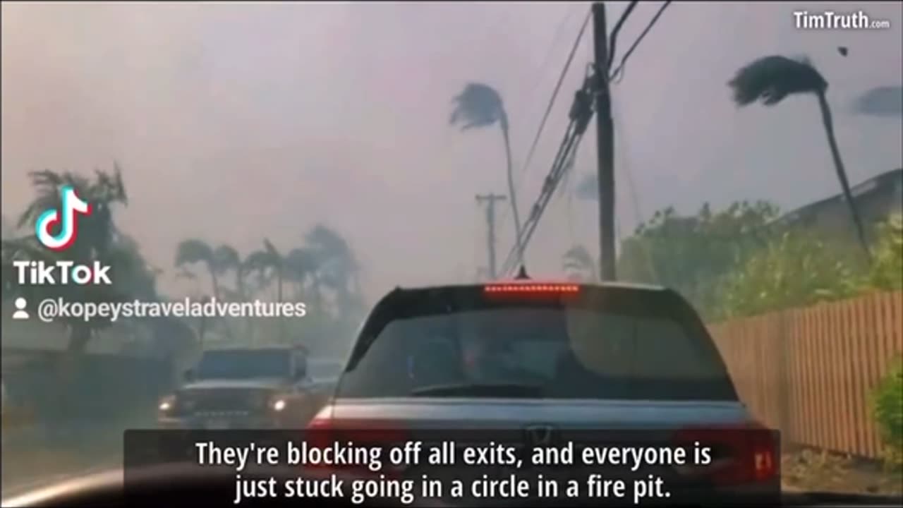 Maui escape videos prove authorities blocked escape routes and wanted maximum carnage….