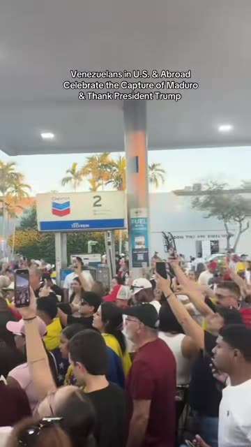 Venezuelans celebrate - Thank Trump for the end of Maduro regime