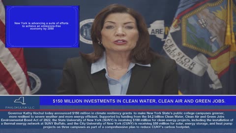 $150 Million Investments in Clean Water, Clean Air and Green Jobs