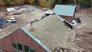 Burying UNDERGROUND Dome Home Start to Finish - Music & Drone Shots ONLY!