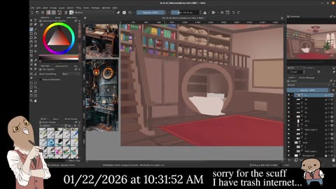 Chill and Draw || Cooking up my background 6