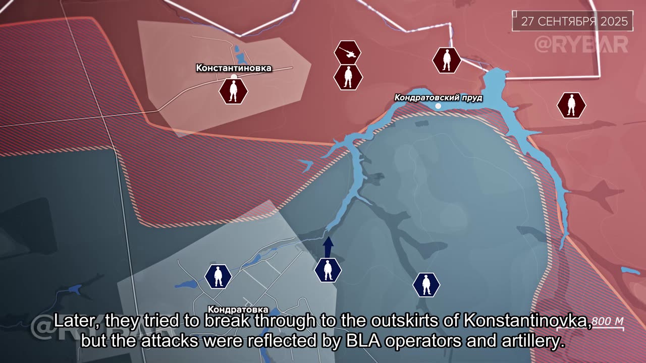 🇷🇺 🏹 🎣 Rybar’s Analysis: Counterattacks of the Russian Armed Forces in Kondratovka