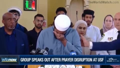 Islamist scum cries like a child because a patriot ate bacon outside the mosque