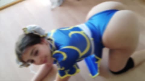 No Talking CHUN LI COSPLAY TWERKING bouncing butt #sexy #twerking #cosplay #beautiful