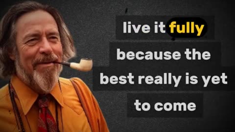 Why Life Actually Begins at 40 for Awakened Souls - Alan Watts Wisdom