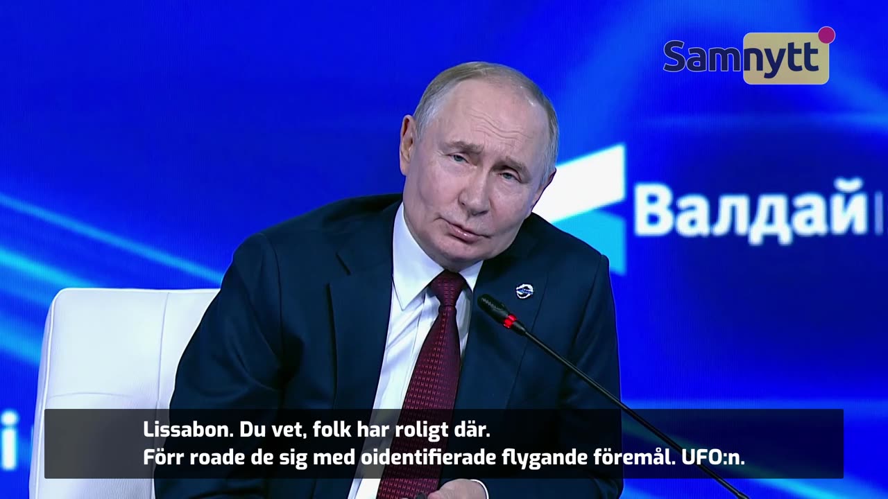 Putin jämför drönare med UFO:n