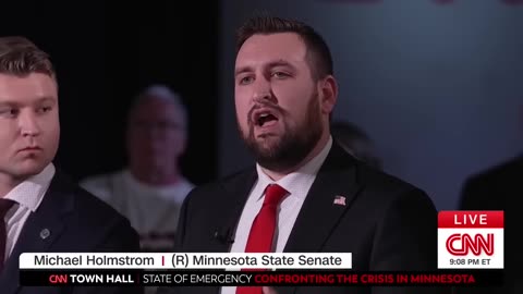 CNN Town hall laughs at Republican insisting Trump's 'olive branch' was swatted away in Minnesota