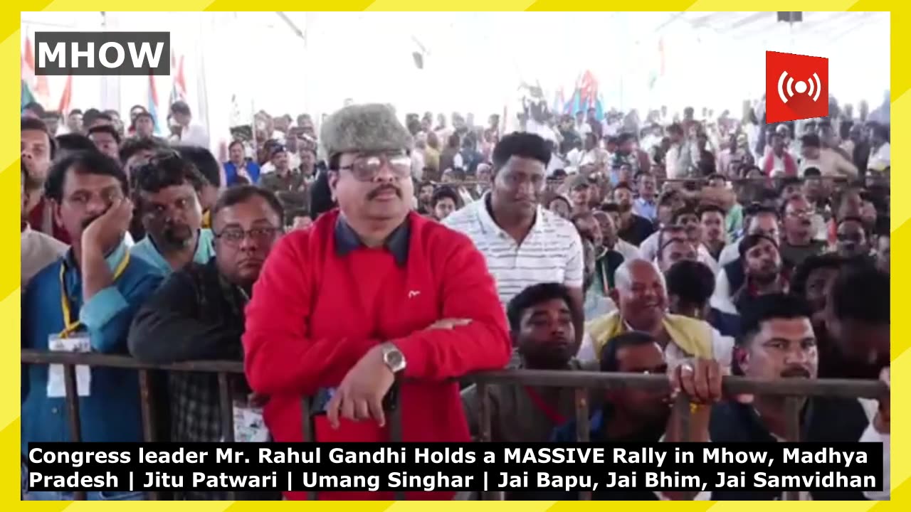 LIVE: Jai Bapu, Jai Bhim, Jai Samvidhan Rally | Mhow, Madhya Pradesh.